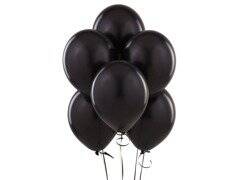 Black pastel balloons - 12'' - 25 pcs.