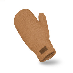 Khaki womens' mittens