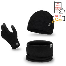 Men's set - hat, tube scarf, gloves
