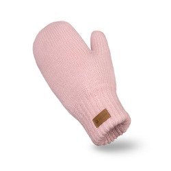 Powder pink womens' gloves