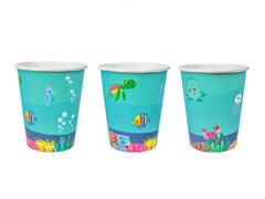 Underwater world Paper Cups - 250 ml - 6 pcs