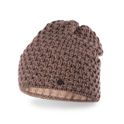 Women's beanie hat with fleece lining