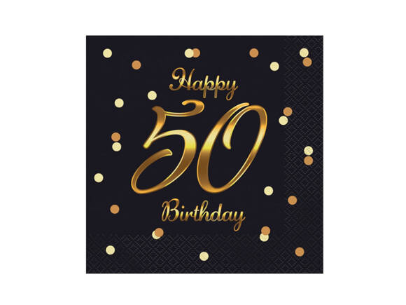 50th Luncheon Napkins - 33 cm - 20 pcs