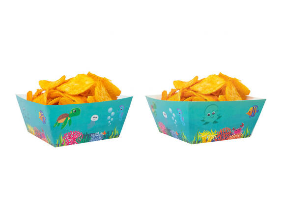 Decorative boxes for chips, crisps Safari - 4 pcs