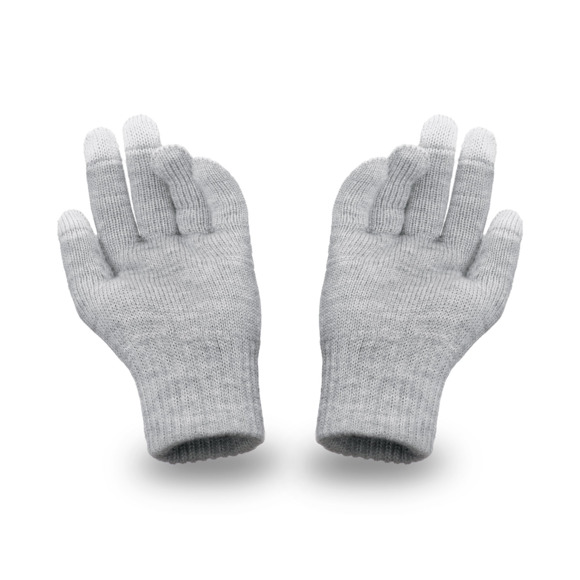 Men's gloves, light grey