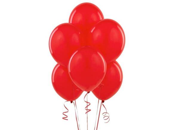 Red pastel balloons - 11'' - 25 pcs.