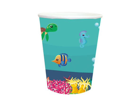 Underwater world Paper Cups - 250 ml - 6 pcs