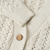 Cable cardigan with buttons - beige