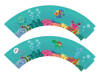 Muffin wrappers Sea world 5 x 7 x 5 cm, 6 pcs