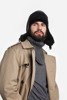 Warm winter men's set - fleece lined hat and neck warmer