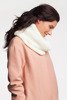 Warm women's tube scarf, pink