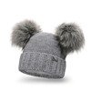 Women's set - two pompoms hat and scarf