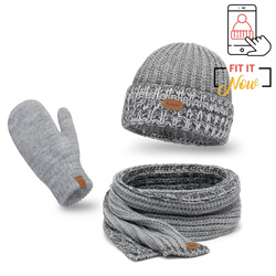 Damen Winterset Mütze, Schlauchschal, Handschuhe