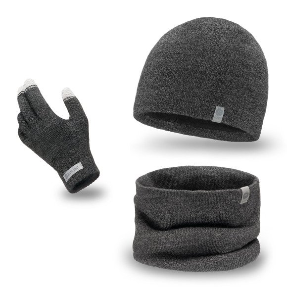 Herren Winterset - Mütze, Schlauchschal und Handschuhe 